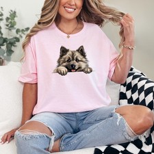 Womens Ring-Spun T-Shirt Keeshond Dogs Gift For Her