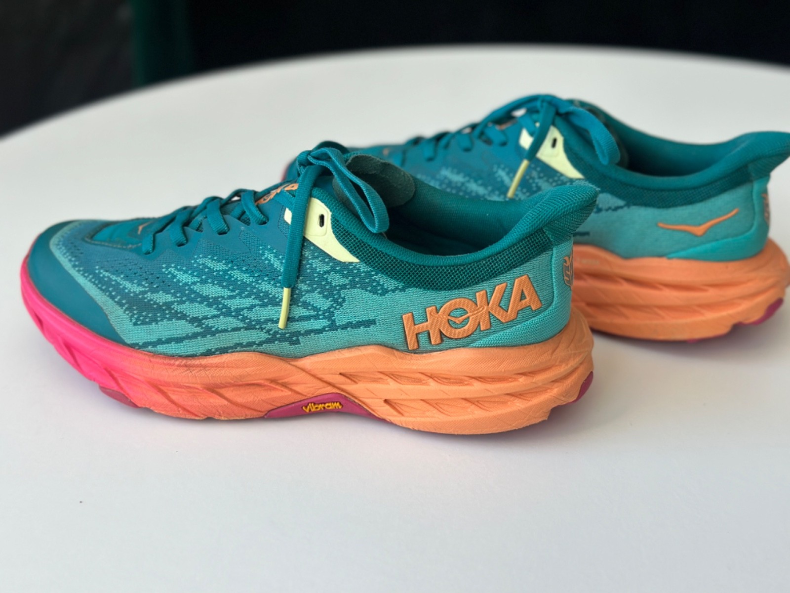 HOKA Speedgoat 5 Women's Size 8B Trail Running Shoes DLCR Teal FREE SHIPPING! thumbnail 9
