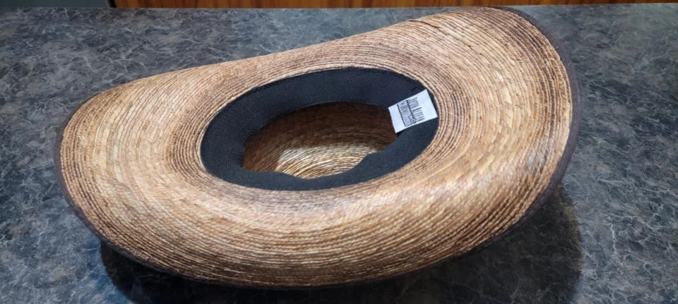 Chapéu de cowboy Resistol Jason Aldean Palm Straw Jr (juvenil/pequeno adulto) Amarillo Sky - Imagem 4 de 4