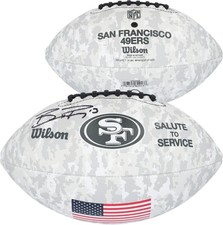 Brock Purdy San Francisco 49ers Signed 2024 Salute To Service Wilson Football