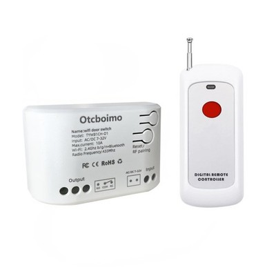DC 12V/24V WiFi Smart Wireless Garage Switch for Doors, Sliding Gates,