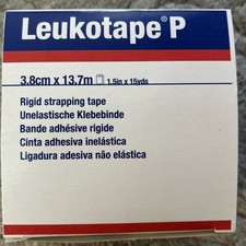 Box Of 20 Rolls Leukotape P Sports Tape - Beige, 1.5 in x 15 yds