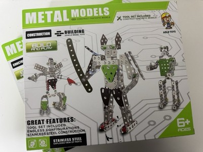 2 JUEGOS DE CONSTRUCCIÓN ROBOTS MECA METAL MODELS 238pcs CADA CAJA (A ESTRENAR)
