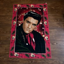 Vintage 60s/70s Ultra RARE Elvis Tapestry USA Blanket Size Medium