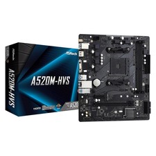 ASRock A520M-HVS Super Alloy AMD AM4 Socket Motherboard, Micro-ATX