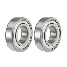 6206ZZ Deep Groove Ball Bearings Z2 30x62x16mm Double Shielded Carbon Steel 2pcs
