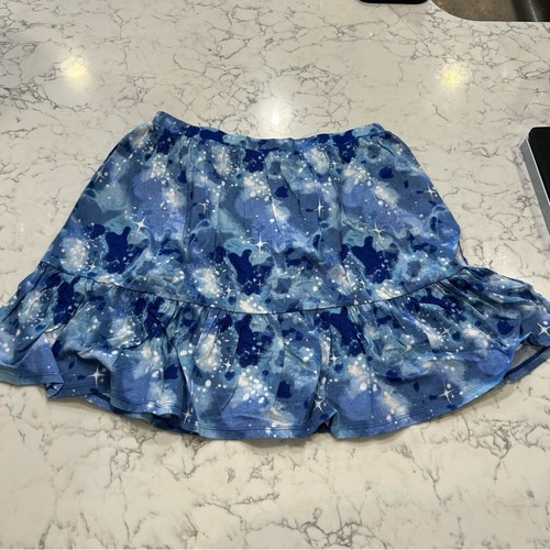 NWOT Lands End Blue Tie Dye Space Dye Skort Skirt Size XL Youth - Picture 2 of 6