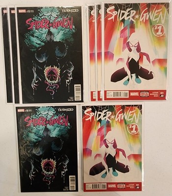 Spider-Gwen #1 Marvel Comic April 2015 1st App Solo Series + Venomized GWENOM NM