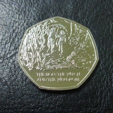 The Lion The Witch And The Wardrobe 50p Coin BU + Pouch 