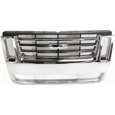 Grille For 2006-2010 Ford Explorer 2007-2010 Explorer Sport Trac Chrome Plastic