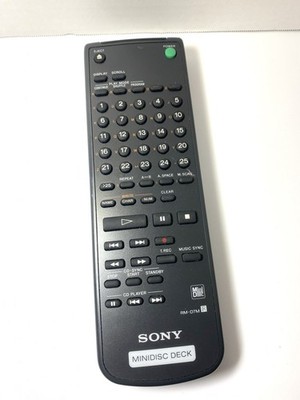 Genuine Sony RM-D7M Minidisc Deck Remote Control For MDS-JE500 Player OEM Tested