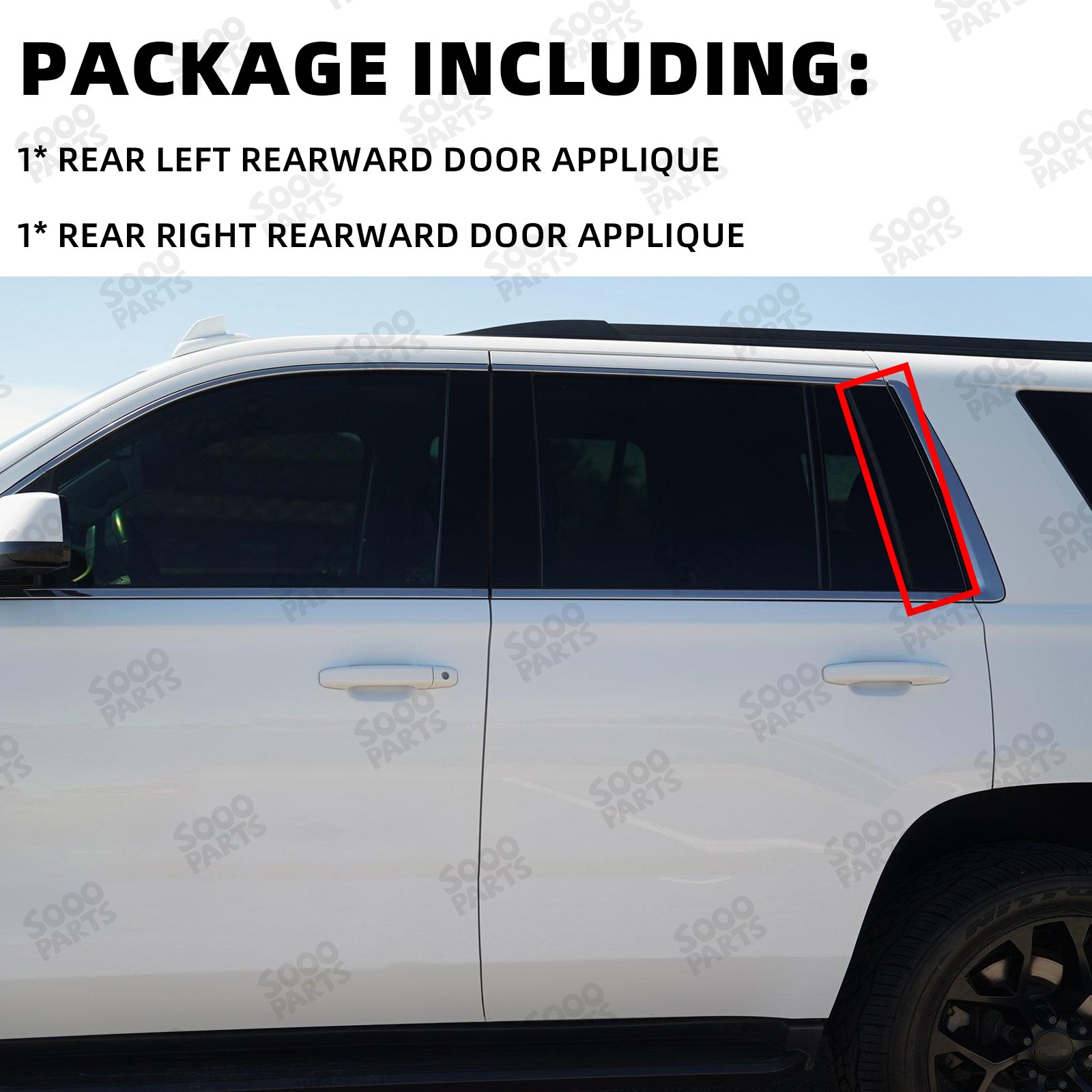 Window Trim Molding Panel For 2015-18 Chevrolet Tahoe GMC Yukon 926-245 926-246