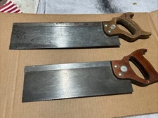 2- Pennsylvania Saw Corporation Lot Of Two Back Saws #78 12”& Imperial 14 Inch ￼