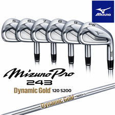 Mizuno Pro 243 Forged Iron Set 5-PW 2023 Dynamic Gold 120 S200 Flex RH