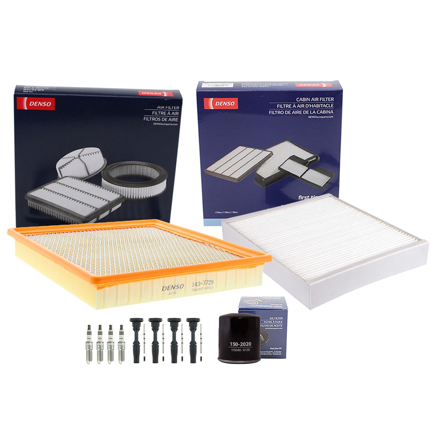 Denso Tune Up Kit NGK 4 Spark Plugs  Boots Kit for Malibu Regal 2.0L L4 GAS X