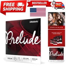 Prelude Violin Strings J810 4/4M - Medium Tension with Warm Tone (Set of 4)