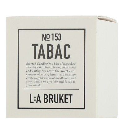 L:A BRUKET Home Fragrance 153 Scented Candle Tabac 50g