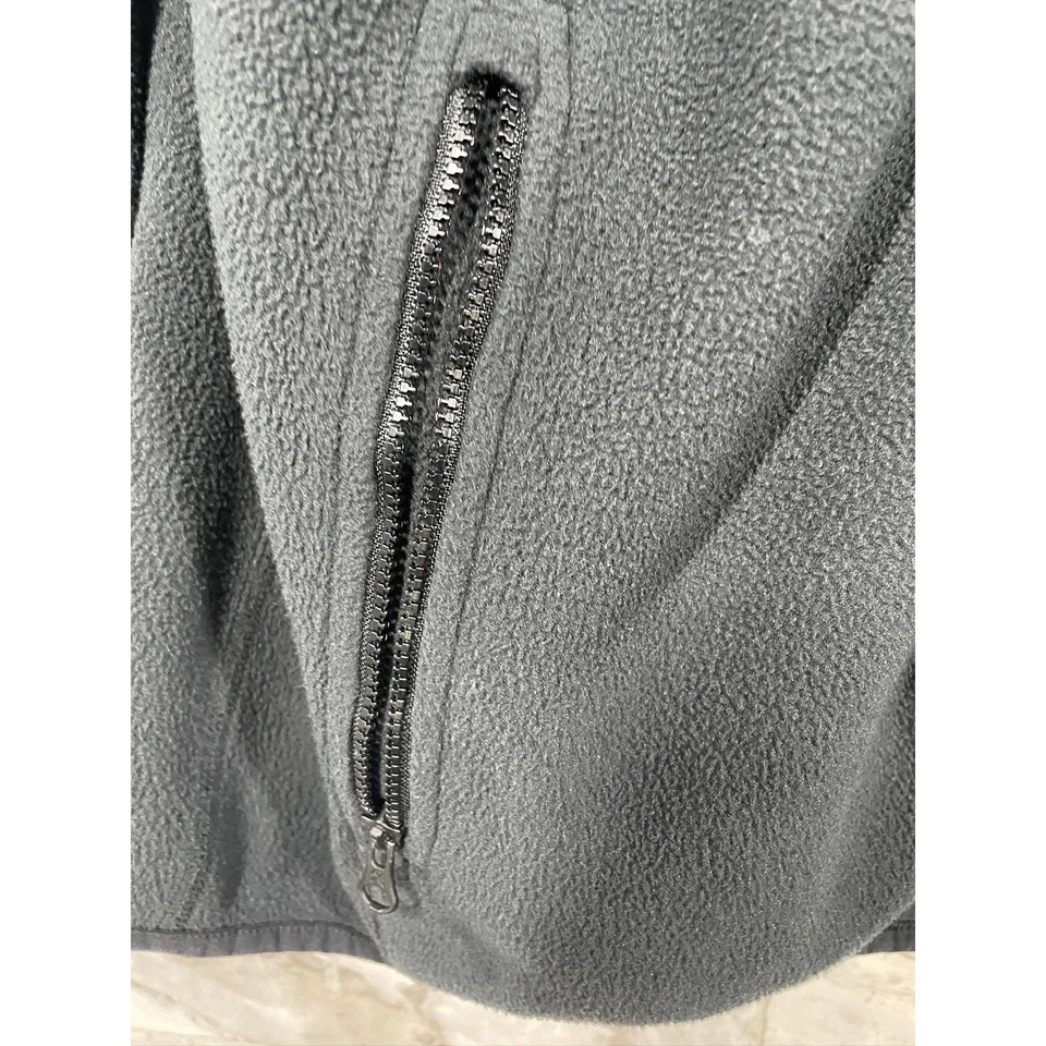 Chaqueta polar REI Co-op para hombre grande gris carbón bolsillos con cremallera completa cálida al aire libre Foto 4 de 4