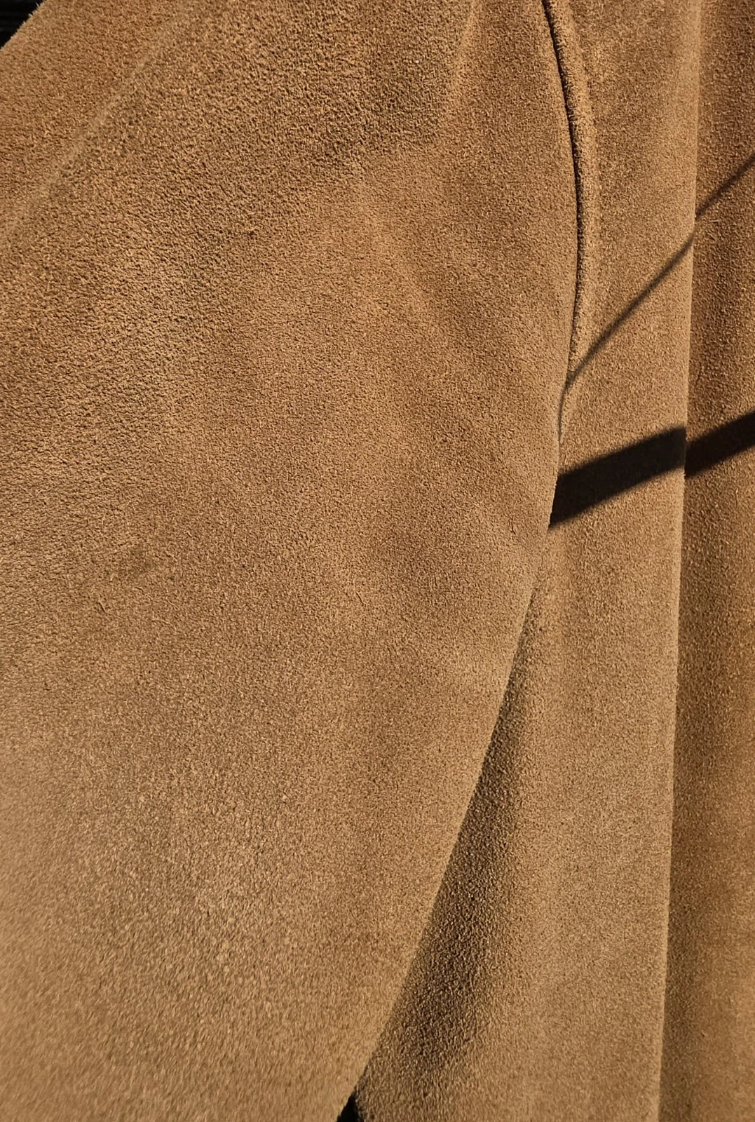 Banana Republic Men's Brown Suede Bomber Jacket Lined Stand Collar Full Zip XL - product detail image 5