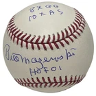 Bill Mazeroski Signed ROMLB Baseball w/ 4 Insc Beckett Witness BAS COA