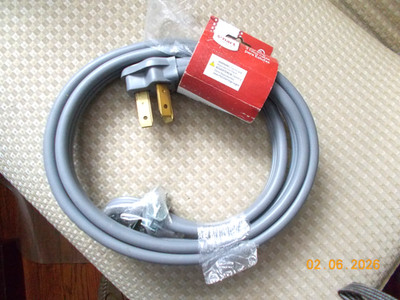 New Smart Choice 6' 50 Amp Range Cord