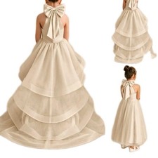 Azazie Dev Girls Dress Champagne Size 6