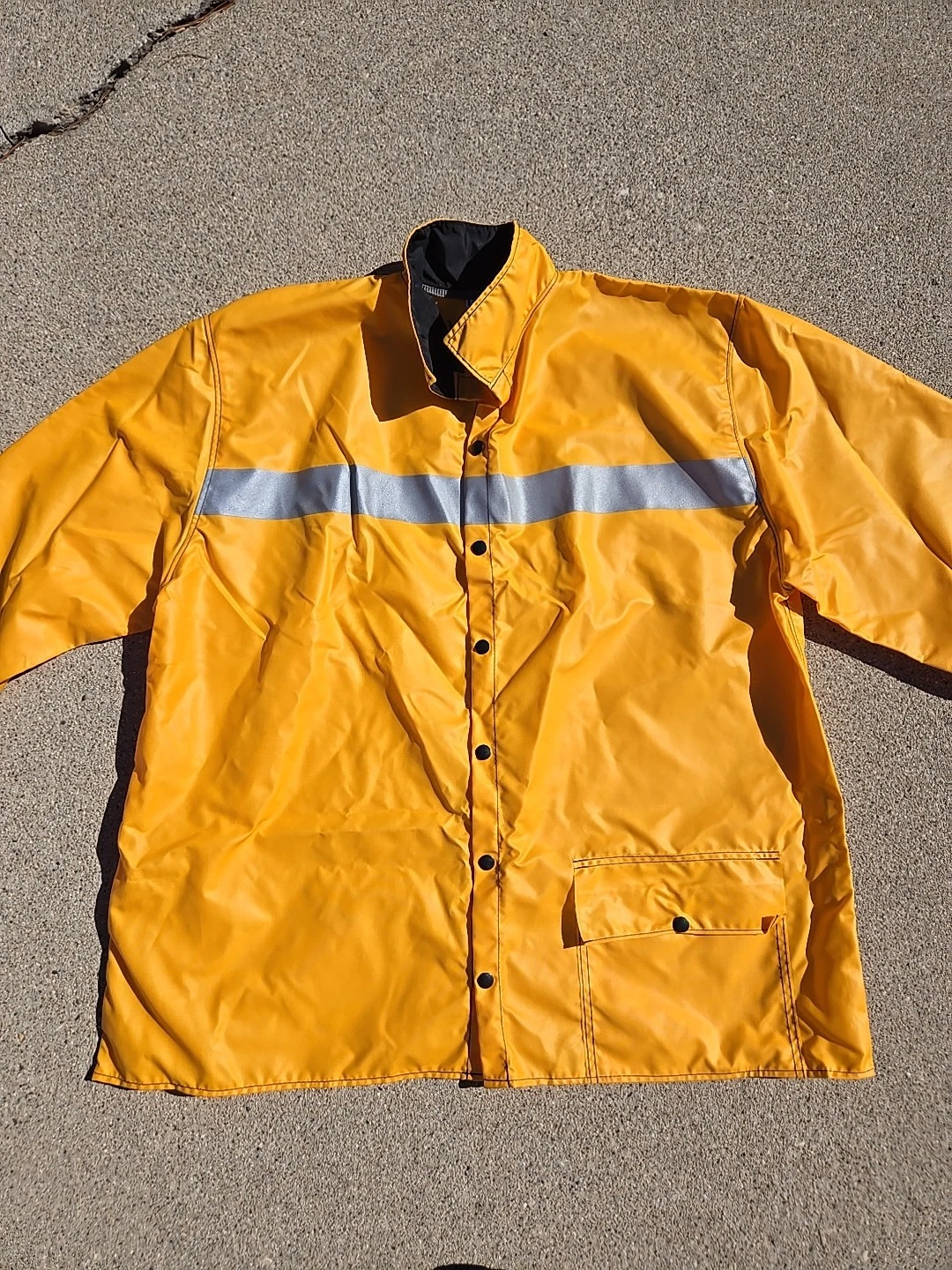 Heavy Weight Hi-Vis Reflective Slicker Jacket (Yellow) Made In USA, NWOT π₯ - product detail image 2