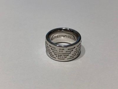 emporio armani ring silver