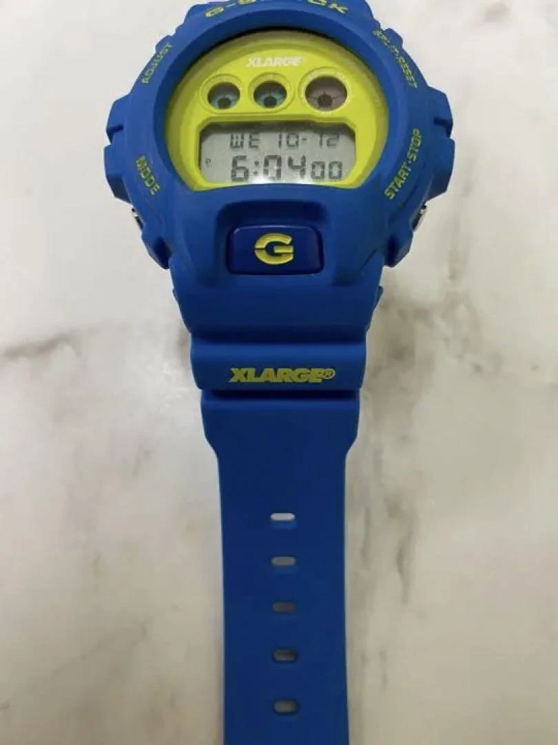 CASIO G-SHOCK DW-6900FS XLARGE Blue Mens Watch Used 221028108