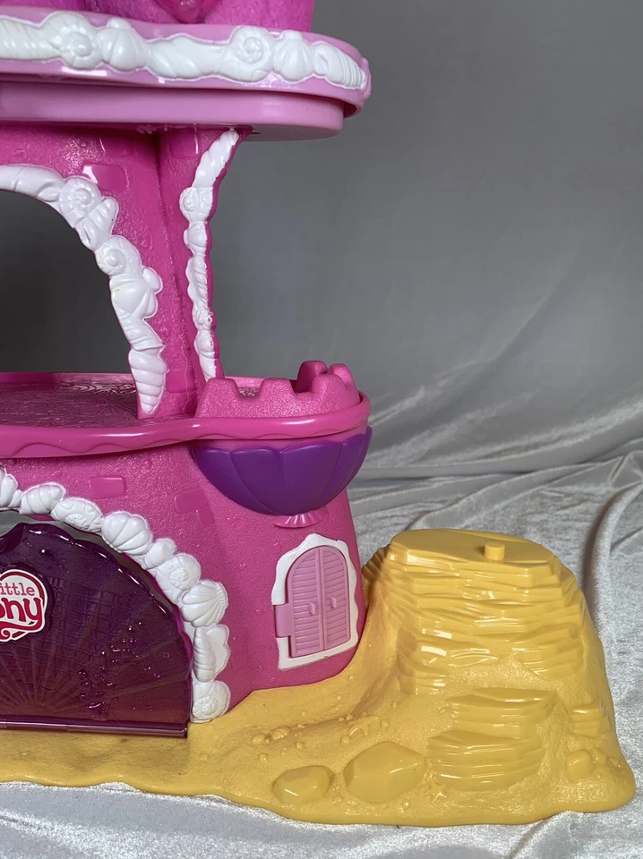 Hasbro 2009 My Little Pony Mermaid Seahorse Castle Ponyville Juego ¡Funciona!! Foto 3 de 4