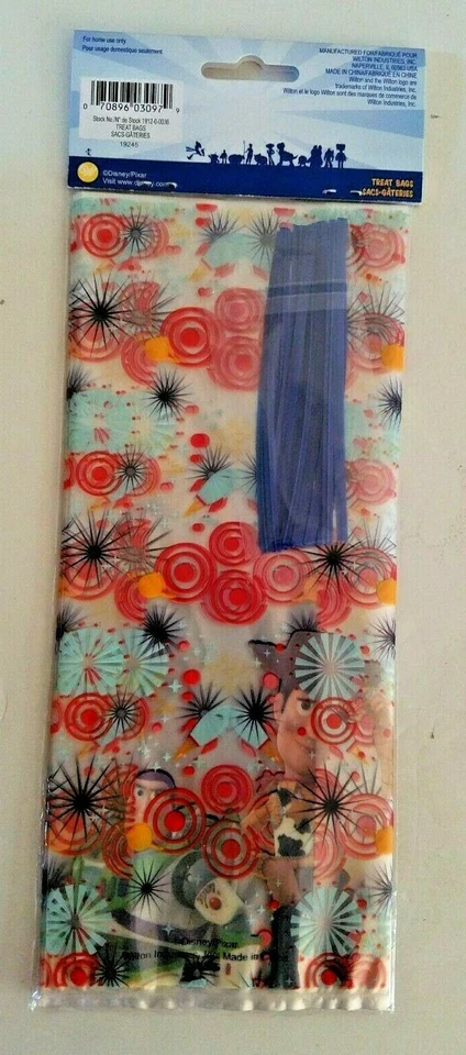 32 bolsas de botín Wilton de 4" x 9,5" con lazos giratorios Toy Story 4  Foto 4 de 4