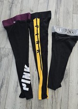 Victorias Secret Lot 3 Pairs Of Yoga Leggings VS PINK Size XS EUC Black