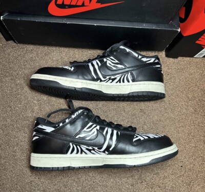 Size 9 - Nike Quartersnacks x Dunk SB Low Little Debbie's Zebra