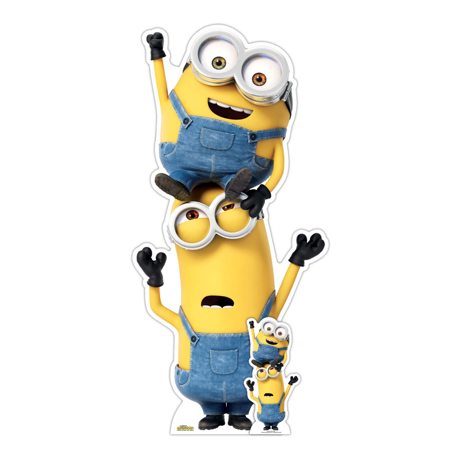 Kevin and Bob Minions Cardboard Cutout Official The Rise of Gru with Free Mini