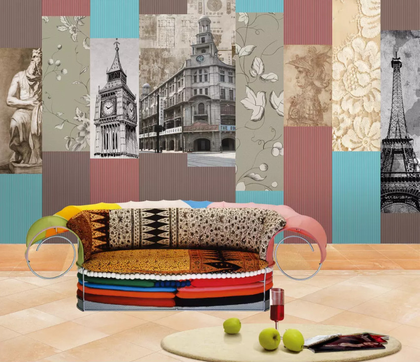 3D Retro Building 10650NA Wallpaper Wall Mural Removable Self-adhesive Fay