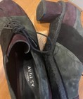 Women Audley London leather heeled color block oxfords sz 8 — photo 7