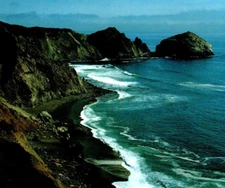 Cape San Martin Willow Creek on Highway 1 California Postcard Jim Neill