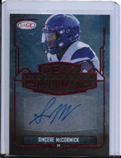 2022 SAGE Low Series - Peak Performance Autographs Red #PKA-SM Sincere McCormick