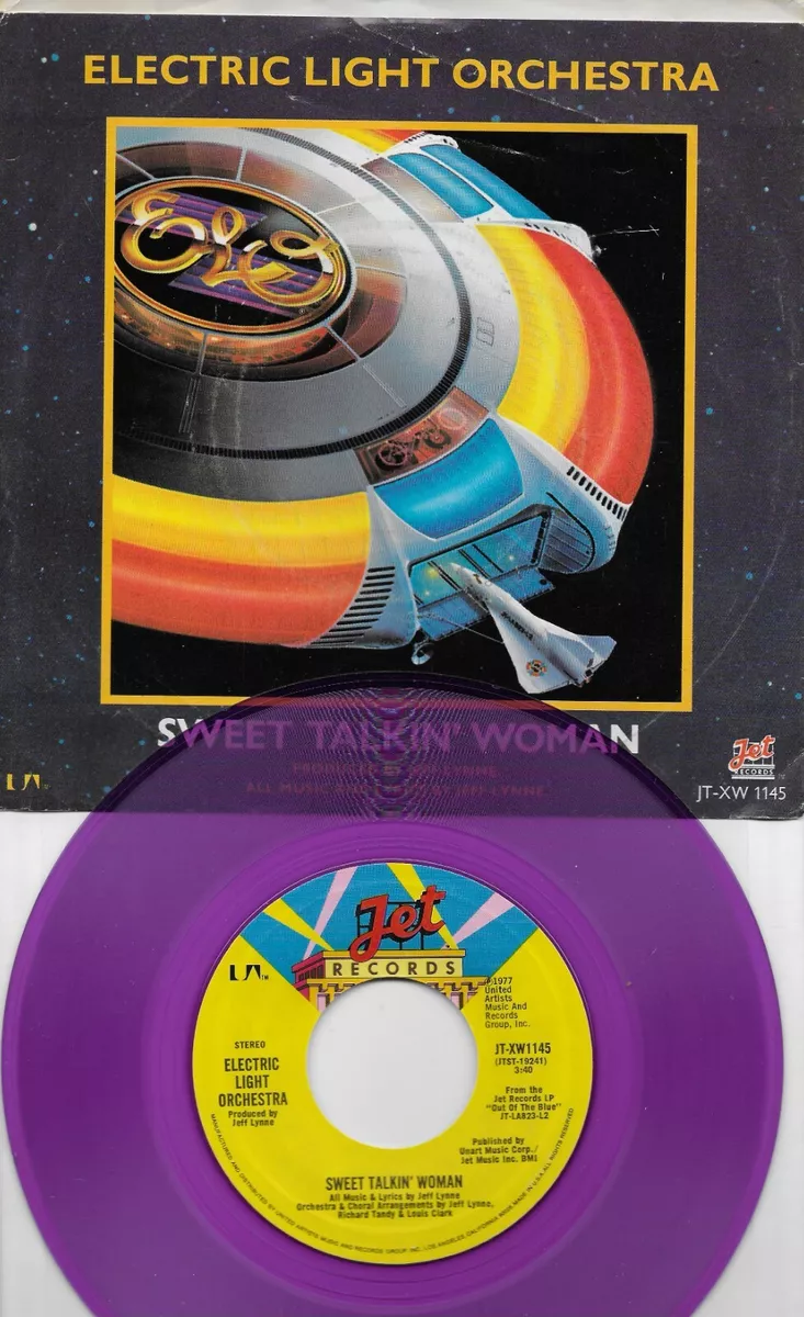 ELO Purple Vinyl 45 With Picture Sleeve Vi For Sale