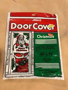 NEW   Vintage ~ Allied Christmas Door Cover Santa #C120