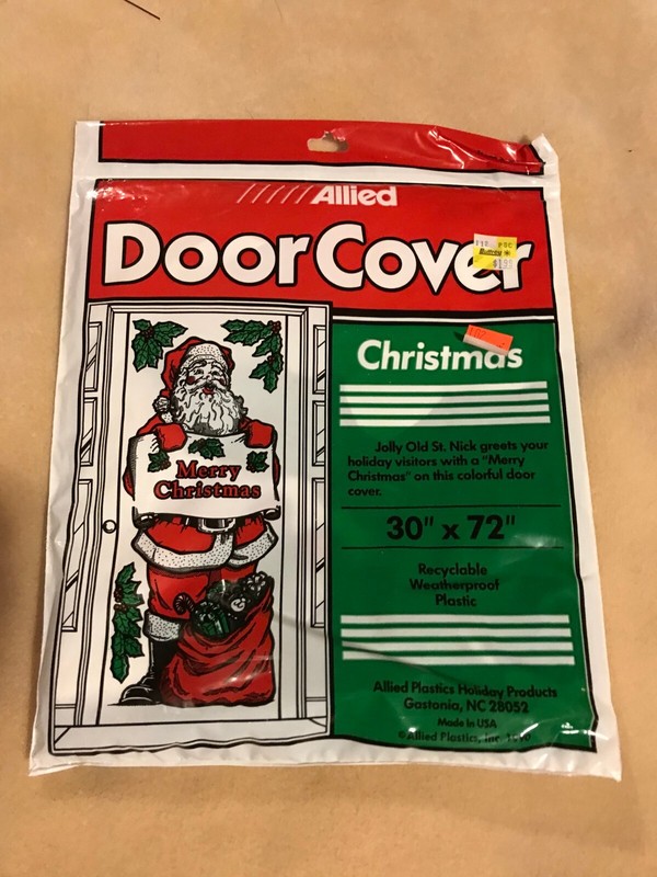NEW   Vintage ~ Allied Christmas Door Cover Santa #C120