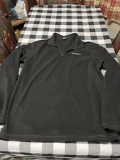 Mens Eddie Bauer Fleece 1/4 Zip Pullover Size Large Tall Nice Sweater Sweatshirt