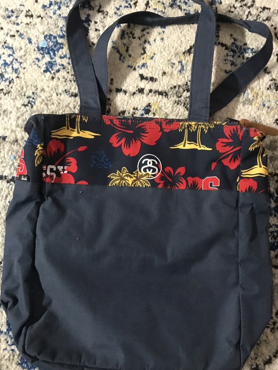 Stussy X Herschel Supply Co Harvest Tote Bag Blue | eBay