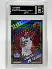 2020-21 Panini Donruss Kawhi Leonard Complete Players Green Flood Holo insert #1