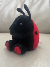 Vintage Swibco Puffkins Collection Dottie the Ladybug 1994 Red Black Polka dot