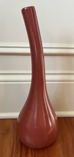 Royal Haeger 2004 Modern Simplicity Bulbous Curved Neck Vase Rust Color 15" Tall