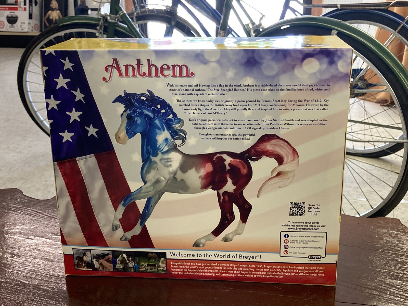Breyer Anthem Patriotic Ethereal Mold Traditional Spring Decorator NIB
