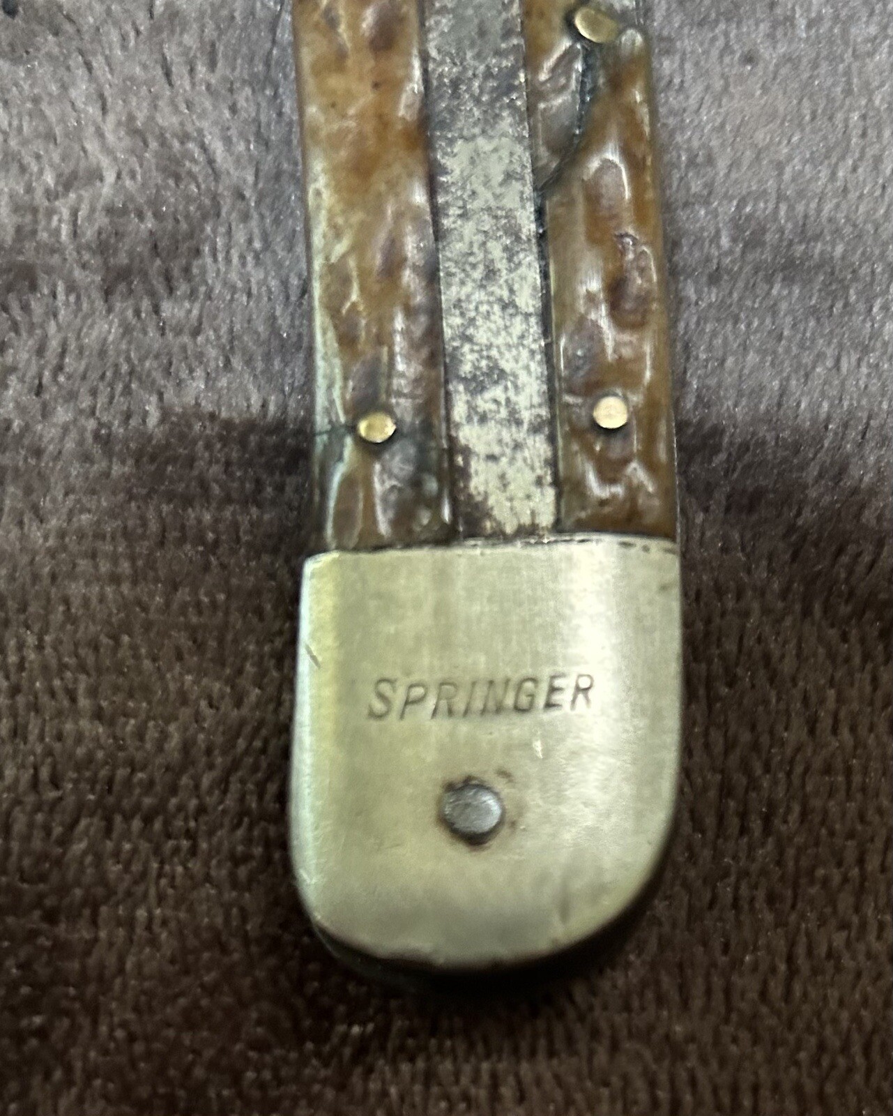 Vintage Lever Lock Knife Bone Springer Parts Knife Blazer? Hubertus? eBay