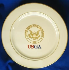 1987 UNITED STATES GOLF ASSOCIATION 10.5" DINNER PLATE Homer Laughlin RARE USGA!