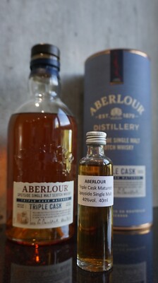 ABERLOUR Triple Cask Matured Whisky Sample 40 ml Probe Dram Single Malt 4 cl